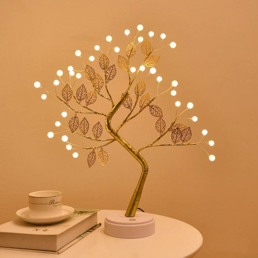 Bonsai Tree Lamp with RGB Lighting – Tabletop Ambient Decor