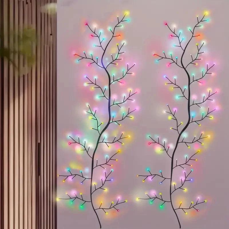 LED Willow Vine String Lights Flexible Wall Decor