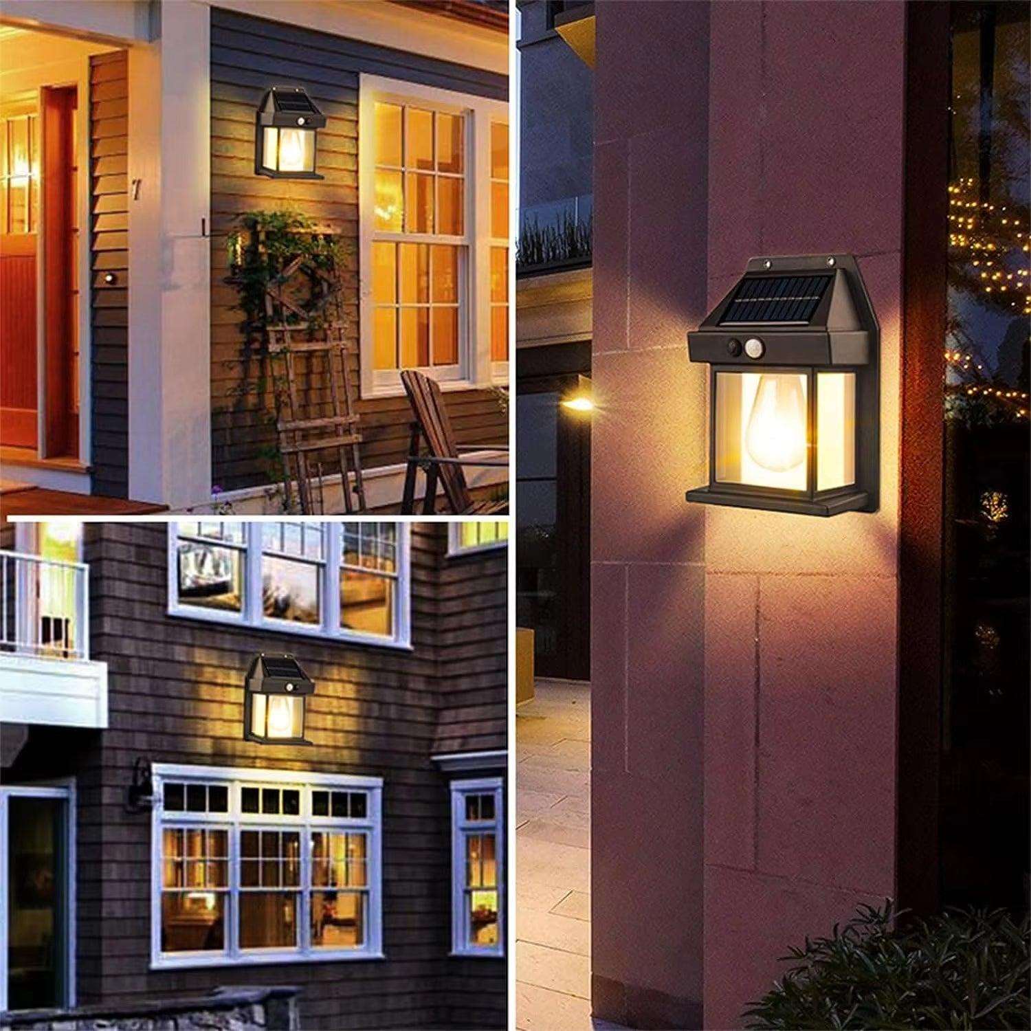 Outdoor Solar Wall Light with Motion Sensor